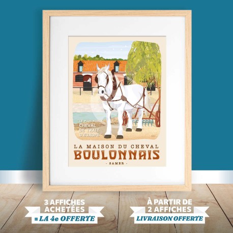 Affiche Samer - "La Maison du Cheval Boulonnais"