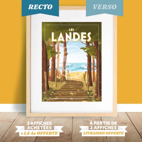 Affiche Landes - Recto/Verso