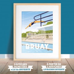 Affiche Bruay-la-Buissière - "la piscine Art Déco"