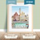 Affiche Gent - Gand Recto - Verso 30x40cm