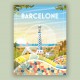 Affiche Barcelona/Barcelone - Recto/Verso