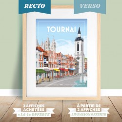 Affiche Tournai/Doornik - Recto/Verso