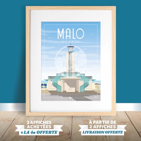 Malo-Les-Bains - "Le Poste de Secours" Poster