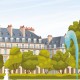 Affiche Paris - "Jardin des Tuileries"