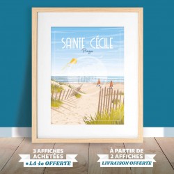 Sainte-Cécile - "Plage" Poster