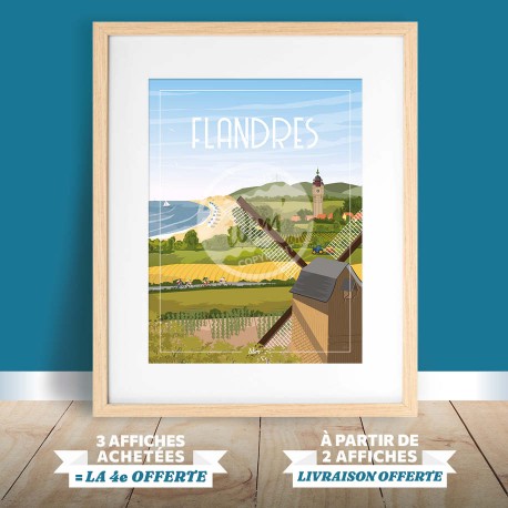 Affiche Nord - "Les Flandres"