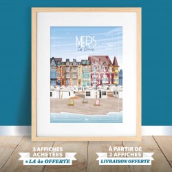 Affiche Mers-les-Bains - "Détente"