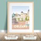 Orléans - "Place du Martroi" Poster