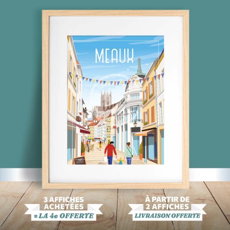 Affiche Meaux - "Balade à Meaux"