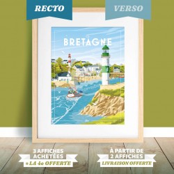 Affiche Bretagne - Recto/Verso