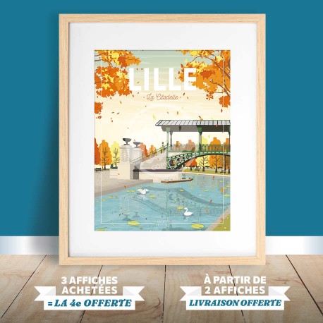 Affiche Lille - "Le Pont Napoléon"
