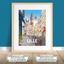 Affiche Lille - "Balade dans le Vieux Lille"