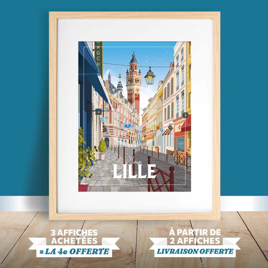Affiche Lille - Balade dans le Vieux Lille