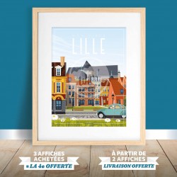 Affiche Lille - "Mon Vieux Lille"