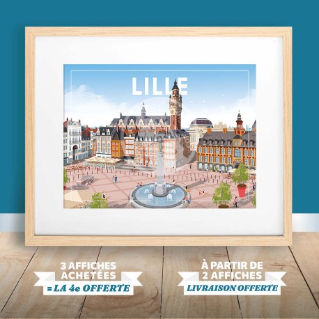 Lille - "Grand'Place" Poster