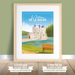 Affiche Roanne - "Le Château de la Roche"