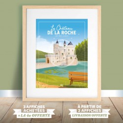 Affiche Saint-Priest - "Le Château de la Roche"