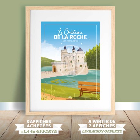 Roanne - "Le Château de la Roche" Poster