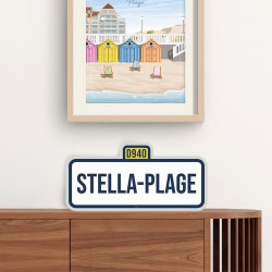 "Stella-Plage" City Road Sign / 42x20cm