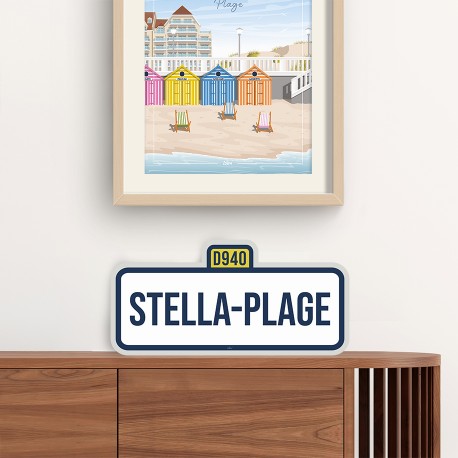 "Stella-Plage" City Road Sign / 42x20cm