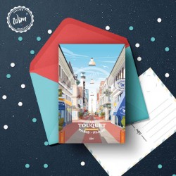 Carte Postale Le Touquet - La rue Saint-Jean  /  10x15cm