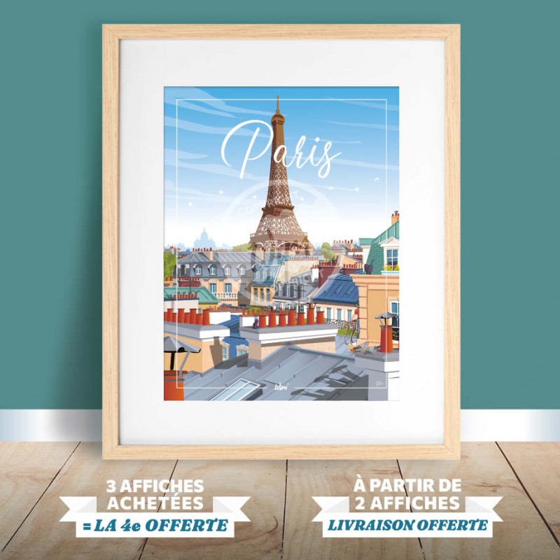 Affiche Paris 50x70 cm