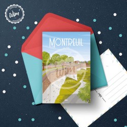 Carte Postale Montreuil-sur-Mer - "Les Remparts" / 10x15cm
