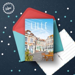 Carte Postale Lille - "Place aux Oignons"  /  10x15cm