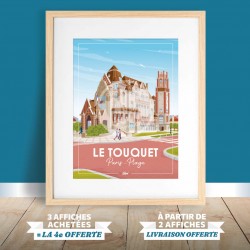 Affiche Le Touquet - L'Hôtel de Ville