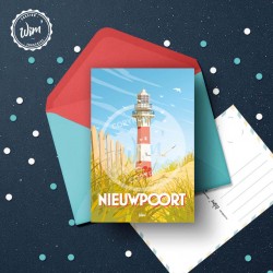 Carte Postale Nieuwpoort / Nieuport - "Le Phare"  /  10x15cm