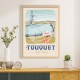 Affiche Le Touquet - "La Piscine du Touquet" / 50x70cm