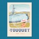 Affiche Le Touquet - "La Piscine du Touquet" / 50x70cm