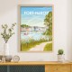 Affiche Fort-Mahon - "Belle Dune" / 50x70cm