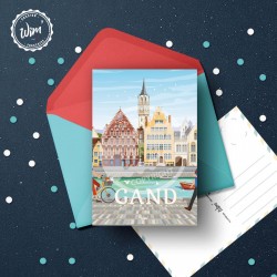 Carte Postale Gand  /  10x15cm