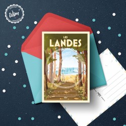 Les Landes Postcard  / 10x15cm