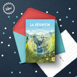 La Réunion Postcard  / 10x15cm