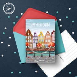 Amsterdam Postcard  / 10x15cm
