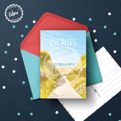 Escalles Postcard  / 10x15cm