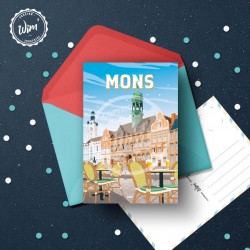 Carte Postale Mons  /  10x15cm