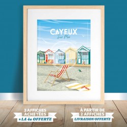 Affiche Cayeux-sur-Mer - "Détente à Cayeux"