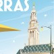 Arras - "Place des Héros" Postcard  / 10x15cm