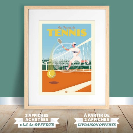 Affiche Sport - "Tennis"