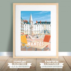 Affiche Nantes - "Détente Place Royale"