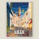 Affiche Lille - "Balade Vieux-Lille - Nuit" / 50x70cm