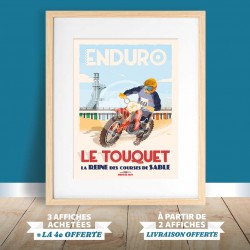 Affiche Le Touquet- "l'enduro"
