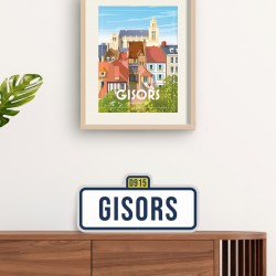 "Orléans" City Road Sign / 42x20cm