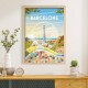 Affiche Barcelona/Barcelone - Recto/Verso