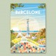 Affiche Barcelona/Barcelone - Recto/Verso