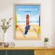 Deauville - "Les parasols" Poster