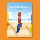 Deauville - "Les parasols" Poster